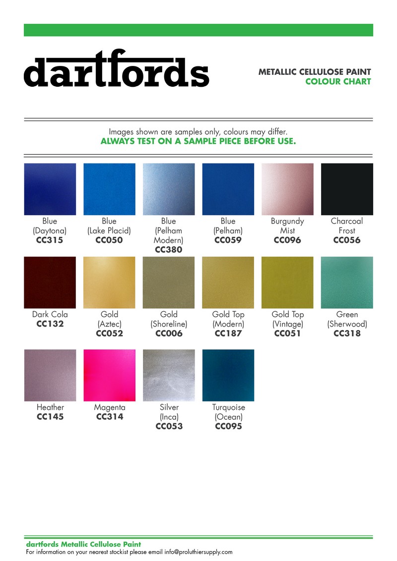 Rothko & Frost - Nitro Paints, Dyes, Inlays, Pickguard Sheets etc (lots ...